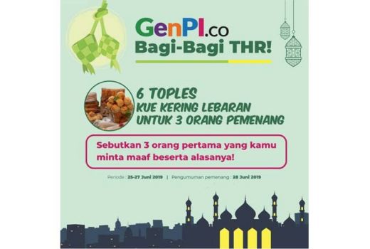 Sambut Lebaran, Yuk Ikut Lomba GenPI.co Bagi-bagi THR - GenPI.co
