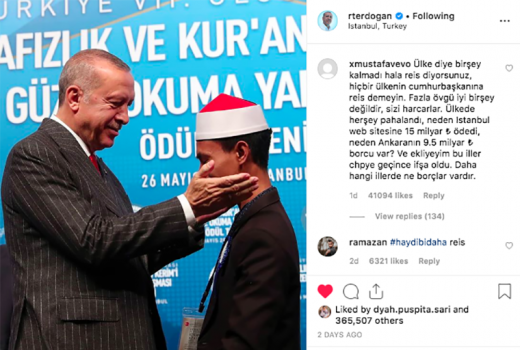 Erdogan Unggah Foto Juara MTQ Internasional Syamsuri Firdaus - GenPI.co