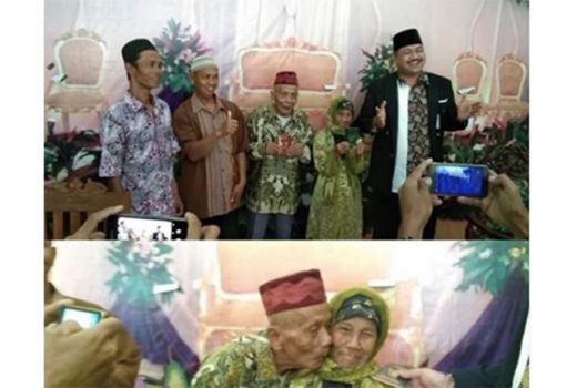 Cinta Tak Pandang Usia, Kakek 92 Tahun dan Nenek 79 Tahun Menikah - GenPI.co