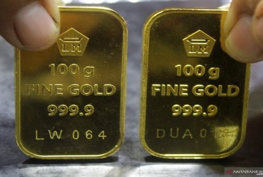 Logam Mulia Dunia Bergerak Tipis, Harga Emas Antam Stagnan - GenPI.co