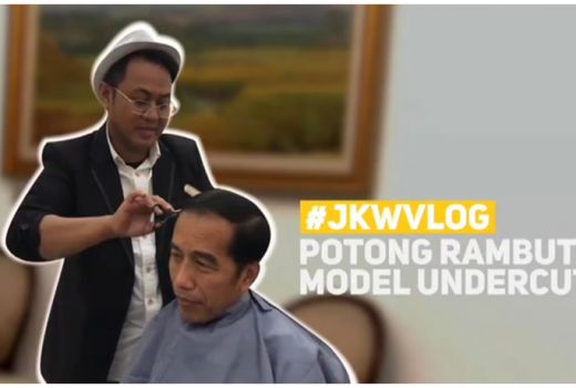 Jokowi Ngevlog Mau Coba Gaya Rambut Anak Muda Model Undercut - GenPI.co