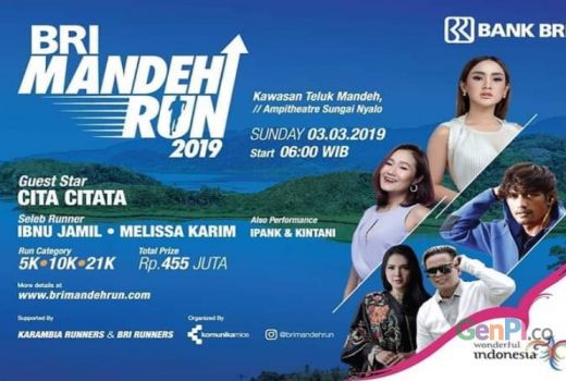 BRI Mandeh Run 2019 Dimeriahkan Seleb Runner dan Pedangdut Cita Citata - GenPI.co