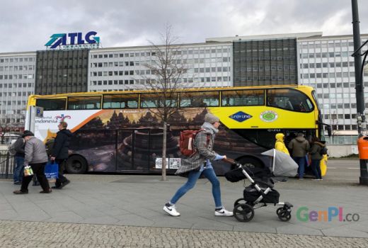 ITB Berlin 2019, Bus-Bus Wonderful Indonesia Kuasai Ibu Kota Jerman - GenPI.co