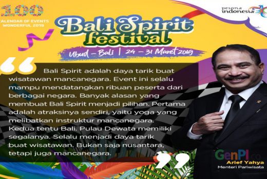 Masuk 5 Besar Dunia, Bali Spirit Berdampak Positif Secara Ekonomi - GenPI.co