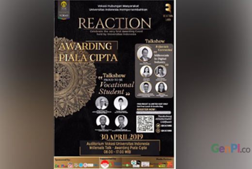 Reaction 2019: Piala Cipta untuk Pelaku Kreatif - GenPI.co