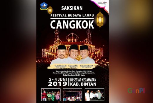 Lampu Cangkok Hiasi Malam Ramadhan di Bintan - GenPI.co