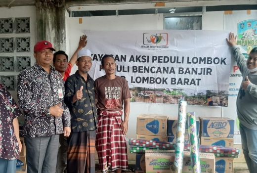 Yayasan Aksi Peduli Salurkan Bantuan ke Desa Guntur Macan - GenPI.co NTB