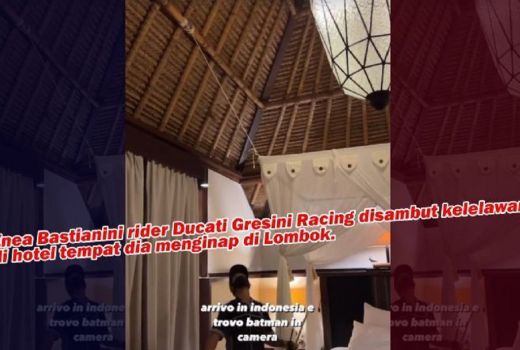 Pembalap Bastianini Disambut Kelelawar di Lombok, ini Katanya - GenPI.co NTB