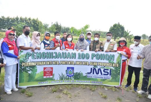 INTI, JMSI, dan Pemprov NTB Gelar Penghijauan - GenPI.co NTB