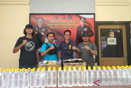 Puluhan Liter Arak Bali Diamankan Polres Bima Kota - GenPI.co NTB
