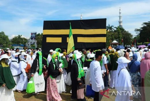 101 Calon Jemaah Haji Inhu Ikuti Kegiatan Manasik - GenPI.co RIAU