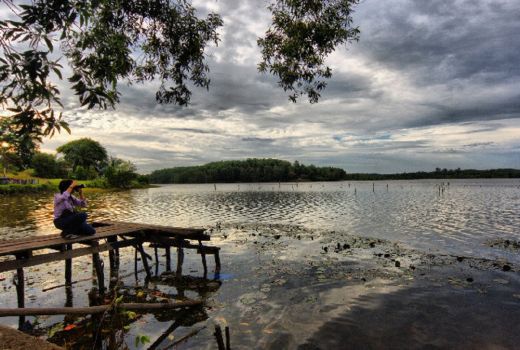 Indahnya Sunset di Danau Lembah Sari Pekanbaru - GenPI.co RIAU