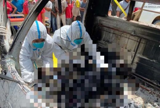 Polres Bengkalis Bekuk Pelaku Kasus Pria Tewas Terbakar di Mobil - GenPI.co RIAU