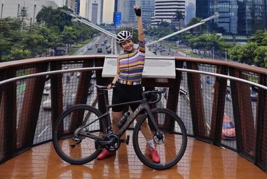 Kecelakaan Bersepeda, Virnie Ismail Mengambil Hikmahnya - GenPI.co RIAU