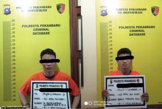 Beraksi Malam Hari, 2 Jambret di Pekanbaru Berhasil Dibekuk - GenPI.co RIAU