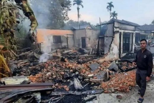Kebakaran di Bangkinang Kota Kabupaten Kampar, Honda Juno Ikut Ludes - GenPI.co RIAU