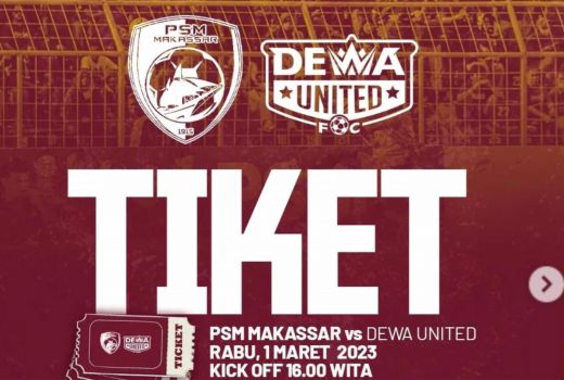Begini Cara Beli Tiket PSM Makassar vs Dewa United, Gampang Banget - GenPI.co SULSEL
