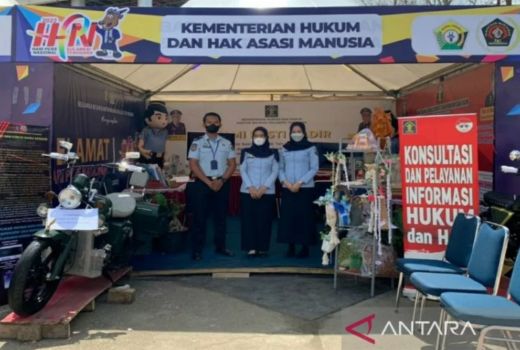 Tampil Beda, Kemenkumham Buka Layanan Konsultasi di HPN 2022 - GenPI.co SULTRA