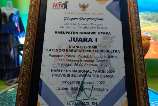 Selamat, Pemkab Konawe Utara Terbaik Lomba Stand HPN 2022 - GenPI.co SULTRA