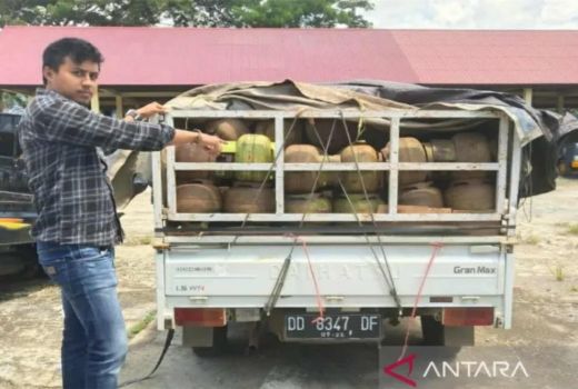 Polisi Gagalkan Penyelundupan Ratusan Elpiji 3 Kg, per Tabung Dijual Rp40 Ribu - GenPI.co SULTRA