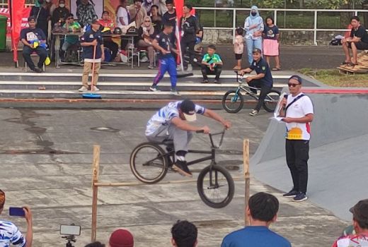 Dominasi Jabar Dalam Cabang BMX Fornas Sumsel Didukung Pegiatnya - GenPI.co SUMSEL