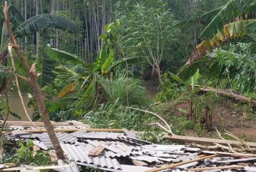 Diterjang Angin Puting Beliung, Puluhan Rumah di OKU Rusak Parah - GenPI.co SUMSEL