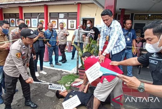 Polisi Gelar Reka Ulang Pembunuhan Barista di Palembang, Ini Hasilnya - GenPI.co SUMSEL