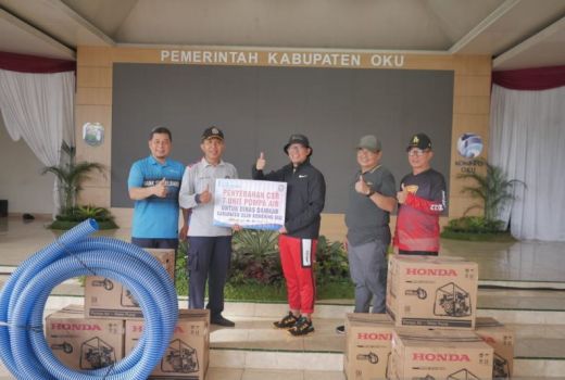 Cegah Karhutla, OKU Dapat Bantuan Mesin Pompa Air dari Bank Sumsel Babel - GenPI.co SUMSEL