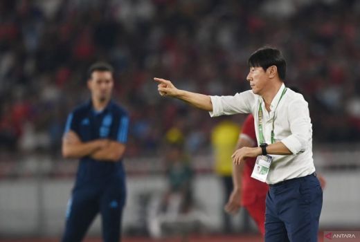 Timnas Kalah 0-2 dari Argentina, Shin Tae Yong: Mental Pemain Tak Gentar - GenPI.co SUMSEL