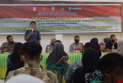 Kapolres Tebing Tinggi Ingatkan Panitia Pilkades Ini - GenPI.co SUMUT