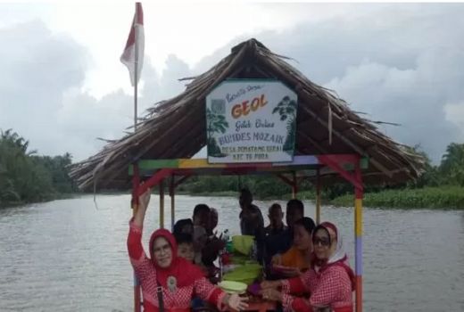 Yuk Susuri Sungai Langkat dengan Wisata Getek - GenPI.co SUMUT