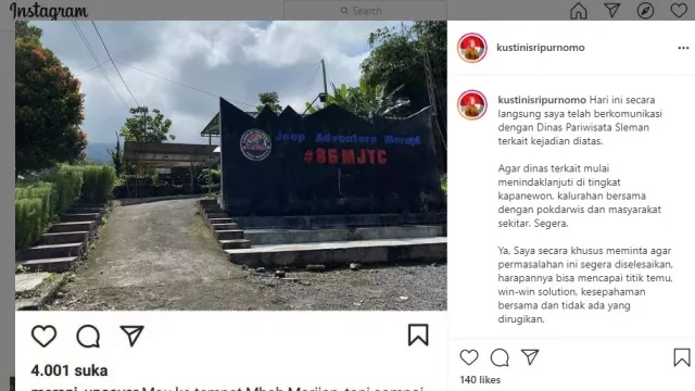 Dipaksa Sewa Jeep di Wisata Merapi, Bupati Sleman Turun Tangan - GenPI.co
