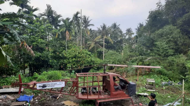 Keren! Kakek di Jambi Ubah Motor Matic Jadi Helikopter - GenPI.co