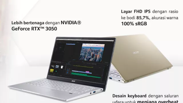 Laptop Tipis dan Ringan, Nih Spesifikasi Acer Swift X - GenPI.co