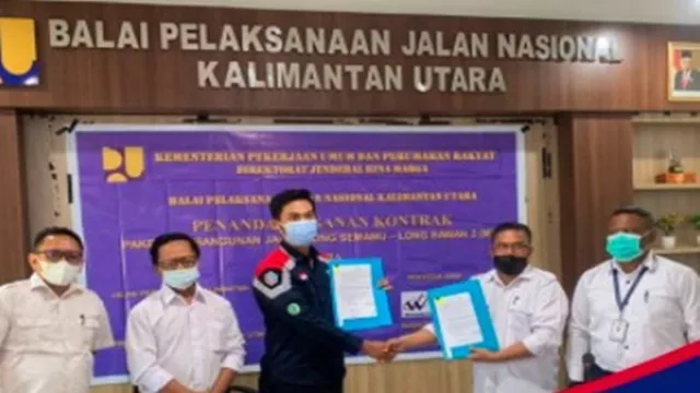 Waskita Teken Kontrak Proyek Jalan Long Semamu-Bawan - GenPI.co