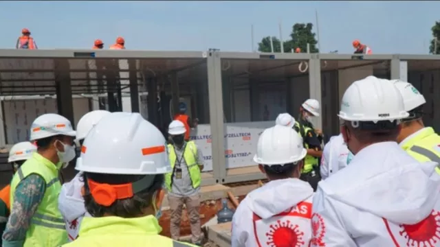 Pembangunan Rumah Sakit Modular Pasien Covid Dikebut Pertamina - GenPI.co