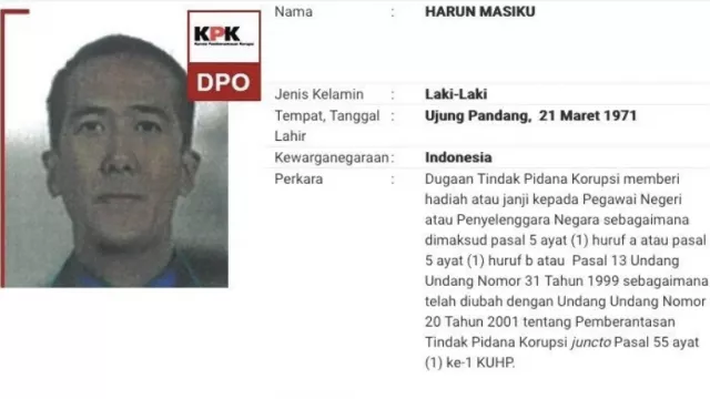 Harun Masiku Masih Buron, KPK: Publik Harus Bersabar - GenPI.co