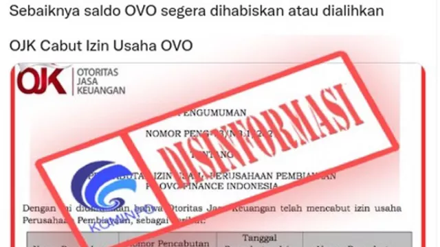 Viral OJK Cabut Izin Usaha OVO, Harap Waspada Infonya - GenPI.co