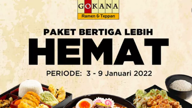 Promo Gokana Resto, Paket Buat Makan Bertiga Harganya Cuma Segini - GenPI.co