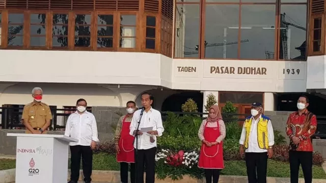 Presiden Joko Widodo Resmikan Pasar Johar, Ini Katanya - GenPI.co