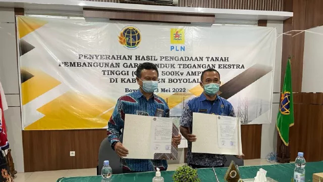 PLN Terima Hasil Pengadaan Tanah BPN Kabupaten Boyolali - GenPI.co