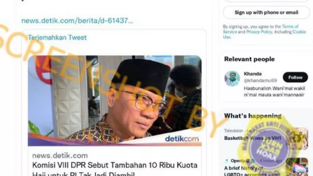 Indonesia Tolak Kuota 10 Ribu Jemaah Haji Karena Bangkrut, Hoaks - GenPI.co