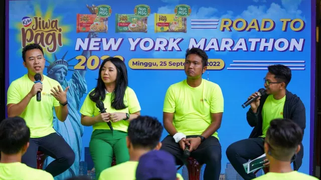 Dukung Pelari Indonesia, Mie Jiwa Pagi Suplai Asupan Karbo di New York Marathon - GenPI.co