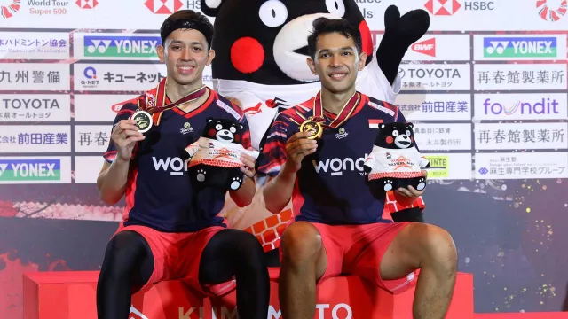 Fajar/Rian Juara Kumamoto Japan Masters 2024 karena Timnas Indonesia Dibantai Jepang - GenPI.co