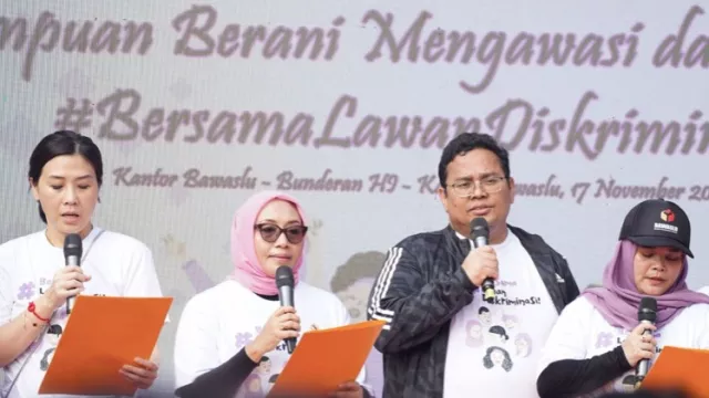  Bawaslu-Kementerian PPPA-KPU Jamin Ruang Aman bagi Perempuan - GenPI.co