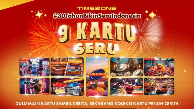 Rilis 9 Kartu Koleksi Merayakan 30 Tahun, Timezone Ajak Pengunjung Ikut ‘Throwback’ Seru - GenPI.co