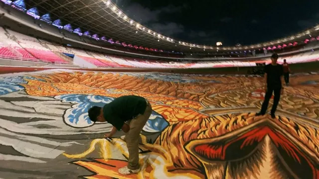 Jelang Timnas Indonesia vs China, La Grande Indonesia Siapkan Tifo Spesial - GenPI.co