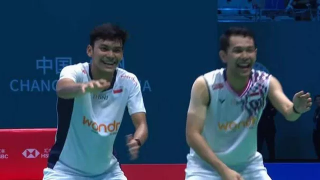 Juara China Open 2025, Fajar/Fikri Selebrasi Aura Farming - GenPI.co Juara China Open 2025, Fajar/Fikri Selebrasi Aura Farming - GenPI.co