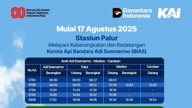 KA BIAS Resmi Singgah di Stasiun Palur dan Caruban, Mulai 17 Agustus - GenPI.co KA BIAS Resmi Singgah di Stasiun Palur dan Caruban, Mulai 17 Agustus - GenPI.co