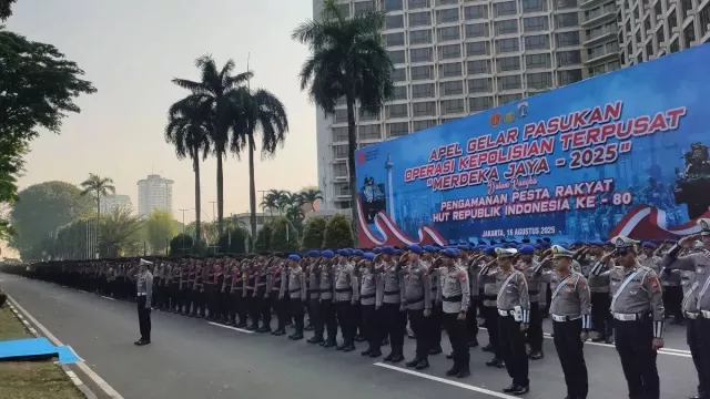 Antisipasi Kemacetan dan Kepadatan, 9.035 Personel Gabungan Amankan HUT ke-80 RI - GenPI.co